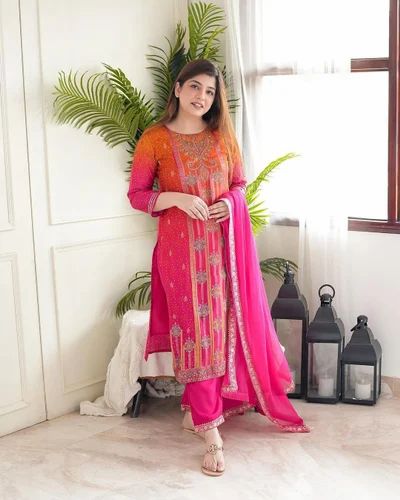 Heavy Chanderi Silk Suit