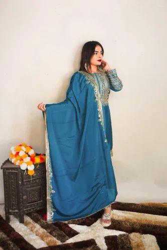 8 colour Chinon Silk Suits, Stitched