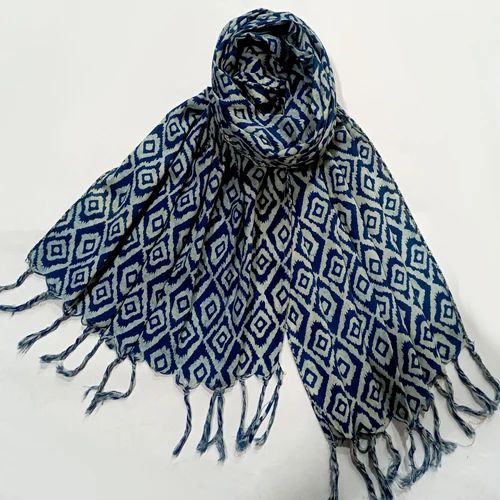 Cotton Multi Colored Printed Stoles