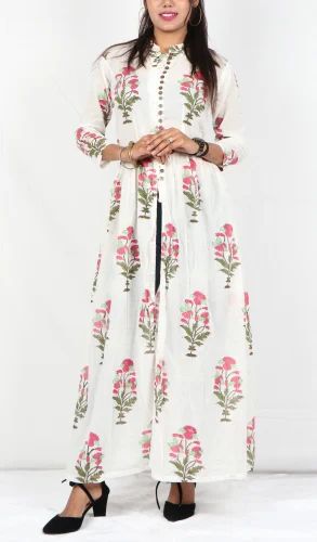 Mughal butta print kurti, Printed