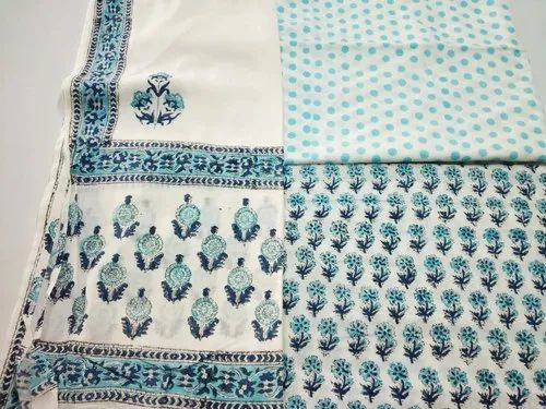 Unstitched Ladies Cotton Salwar Suits, Hand Work