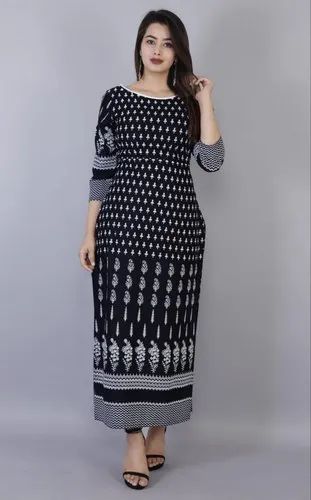 Rayon Casual Wear Kurta, Size: M-XXL