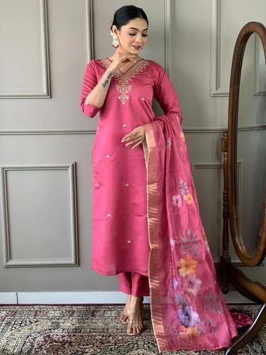 2024 Shree Indian Exports Present V Neck Pakistani Designer Tailor Maid Salwar Suit