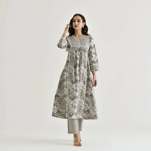Lucknowi Cotton Chikan Kurtis