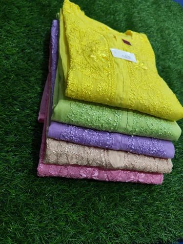 Georgette Lucknowi Chikan Kurti