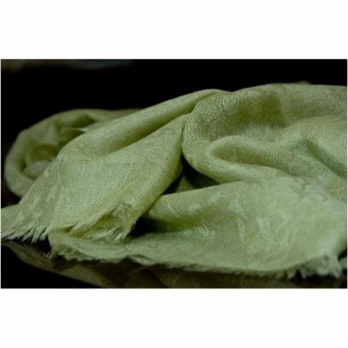 Casual Wear Green 100 GSM Cashmere Jacquard Weave Stole