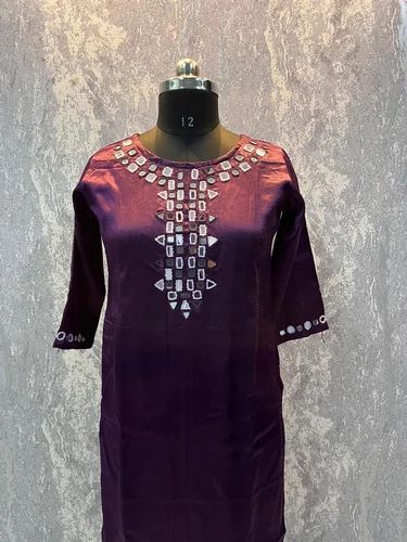 MUSHROO TRIANGLE MIRROR KURTI