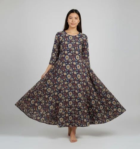 Ladies Casual Cotton Kurti, Printed