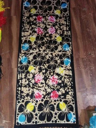 Cotton Multicolor Satin Stole