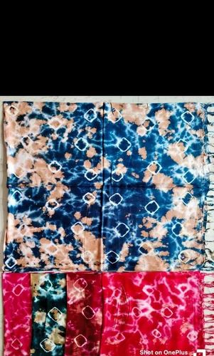 Printed Viscose Satin Stoles with Fringed Finish (180cm x 70cm)