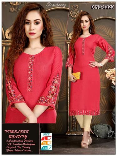 Ladies Kurti, Size: XL, Wash Care: Machine wash